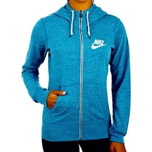 nike gym vintage hoodie blue
